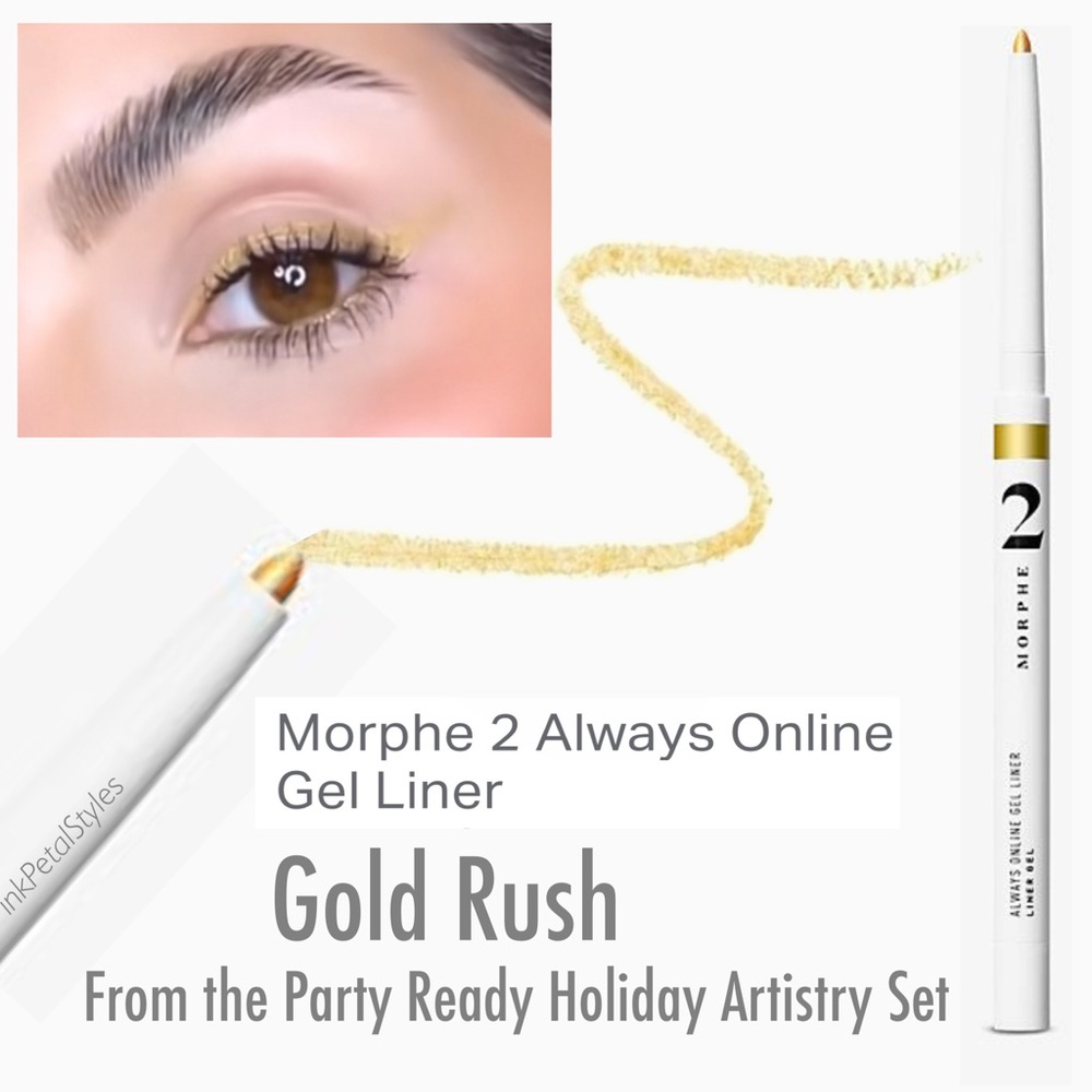 Morphe 2 Always Online Gel Liner Gold Rush Party Ready Holiday Artistry